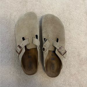 Birkenstock Boston Suede Clogs